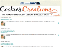 Tablet Screenshot of blog.cookiescreations.com